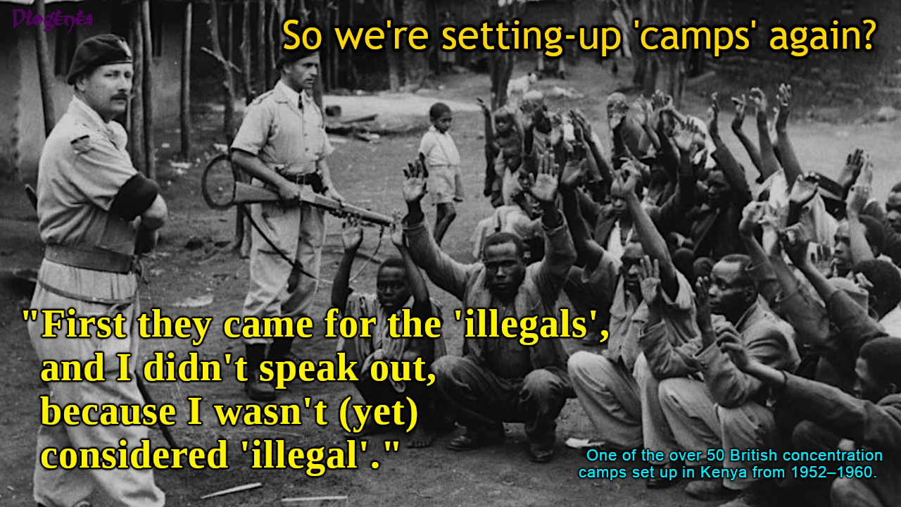 Diogenes: ‘First they came for the illegals, and I did not speak out because I wasn’t (yet) illegal’, March 2023.