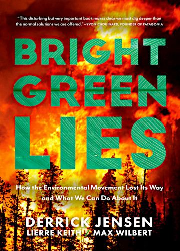 The front cover of ‘Bright Green Lies’
