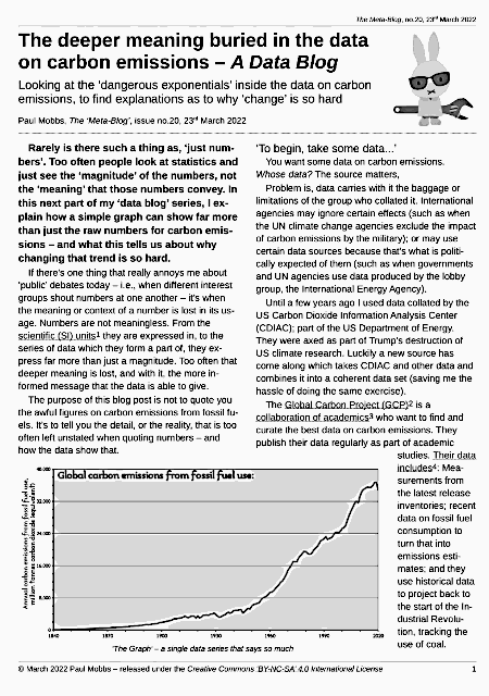 download the PDF version of ‘The MetaBlog’ No.20: ‘The deeper meaning buried in the data on carbon emissions’