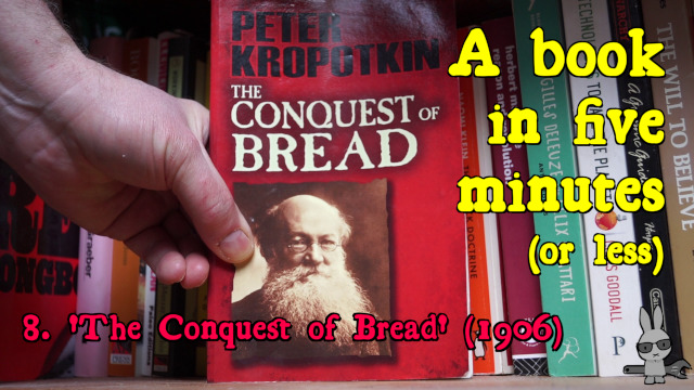 Title frame for ‘A Book in Five Minutes’, no.8: ‘The Conquest of Bread’ (1906)