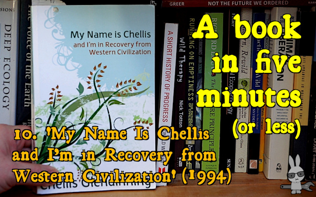 title frame for review video, ‘My Name Is Chellis and I’m in Recovery from Western Civilization (1994)’