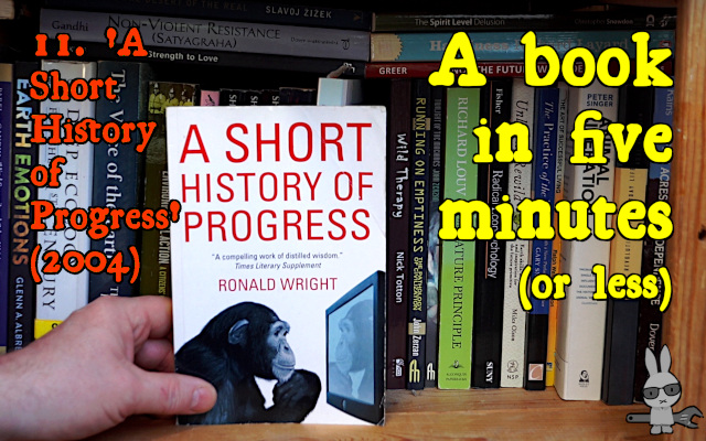 Title frame for ‘A Book in Five Minutes’, no.11: ‘A Short History of Progress’ (2004)