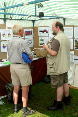 Free Range Network's ‘Fracking Truth’ stall, Green Gathering, 2016