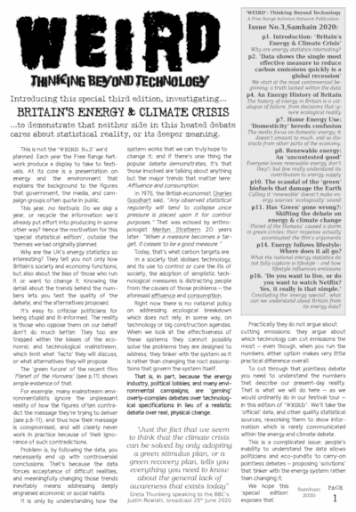 WEIRD Journal: ‘Front cover of Issue No.3’
