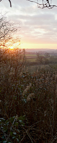 ‘A Winter Sunset from Crouch Hill’, 21st January 2020