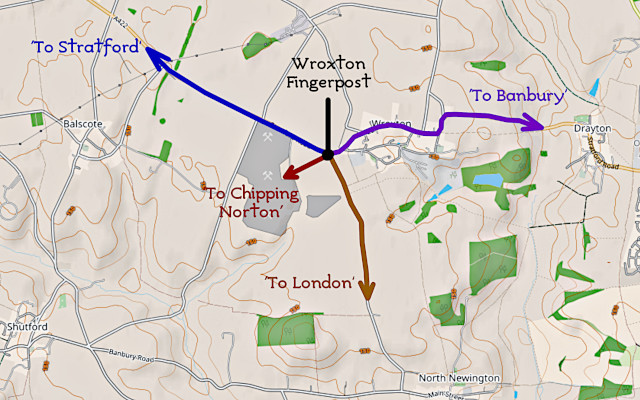 The ways from the Wroxton Fingerpost