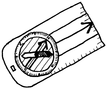 Orienteering compass diagram