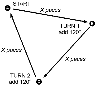 Compass walk diagram