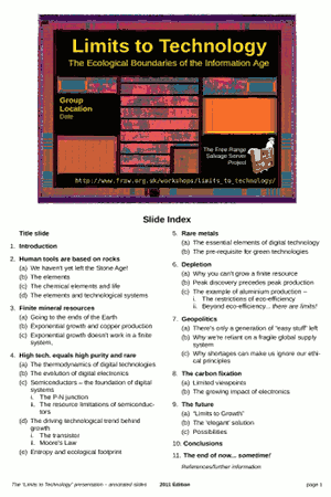 annoted ‘Limits to Technology’ presentation (PDF)