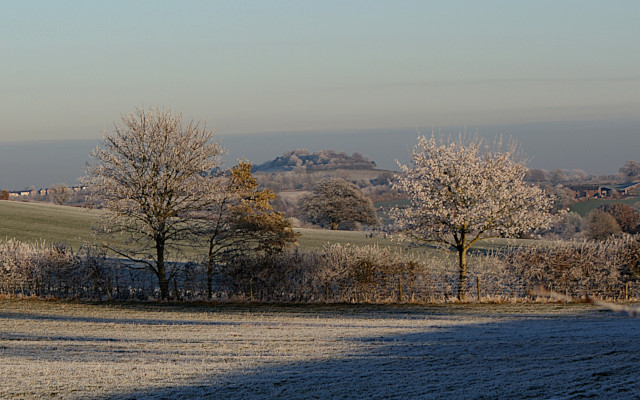 Landscape image, ‘Crouch Hill from Fulling Mill Lane’, 7th December 2010