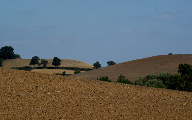 Landscape image, ‘Madmarston (right) and Jesters (behind, left) hills, from Brakelands’, 31st August 2013