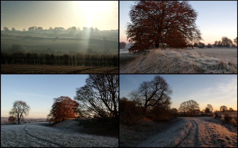 Landscape image, ‘Rainsborough and a hard frost’, 30th November 2016.