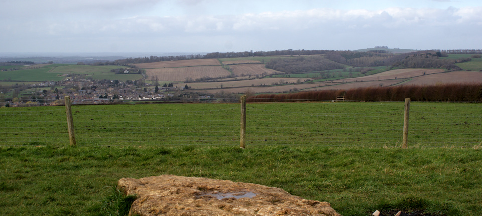 Landscape image, ‘The view northward up the Stour valley, and Long Compton’, 14th March 2019.
