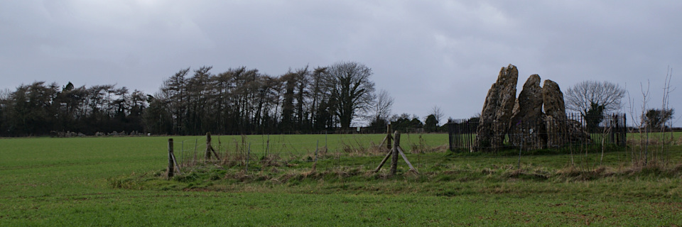 Landscape image, ‘The Whispering Knights dolmen and The King’s Men stone circle’, 14th March 2019.
