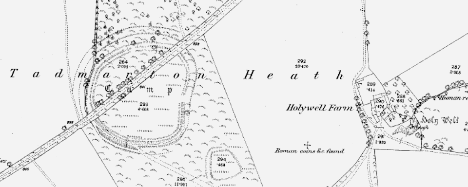 1881 Ordnance Survey 25” map of Tadmarton & Wiggington Heaths