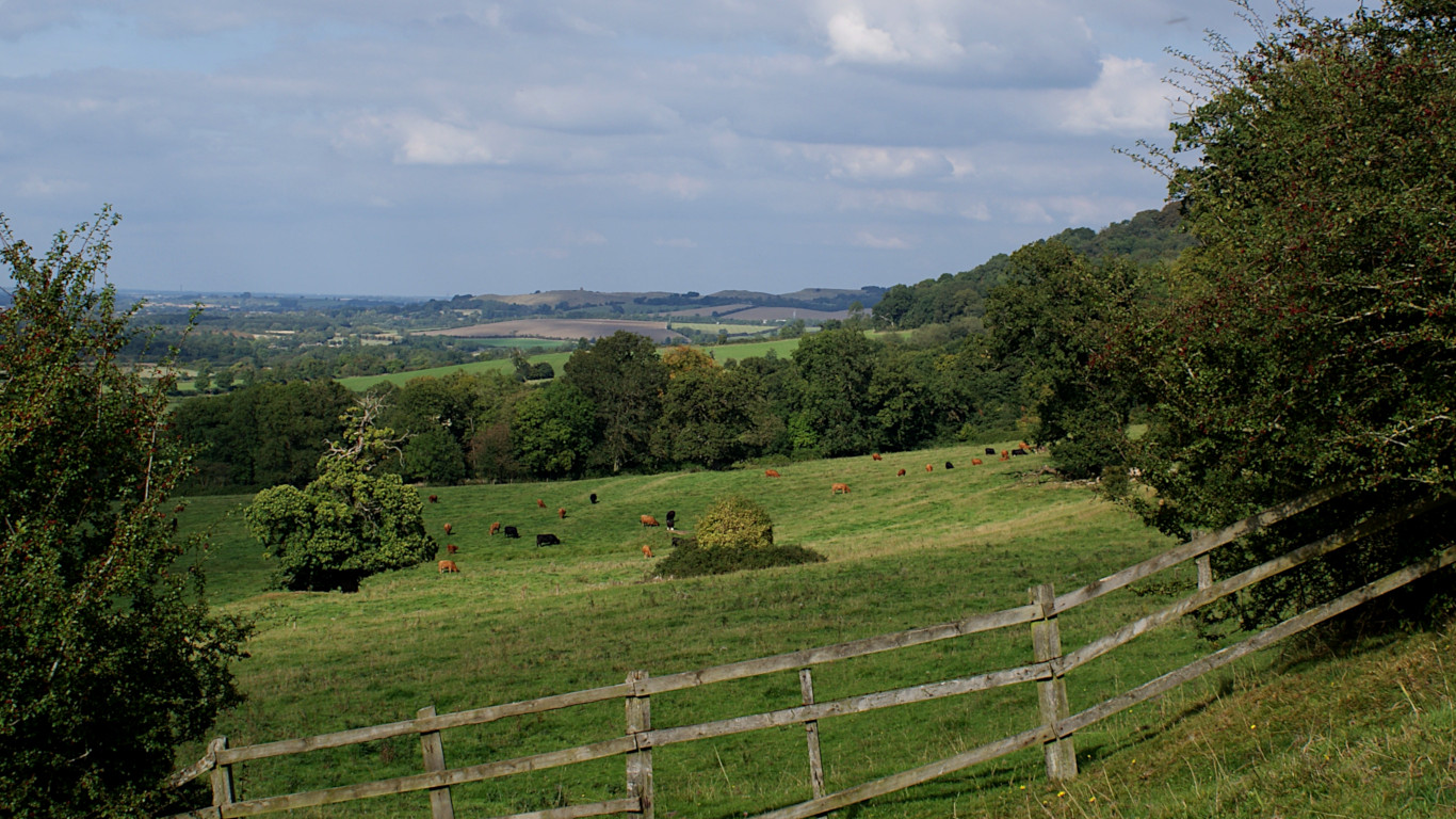 Landscape image, ‘Burton Dassett from the Edgehill Escarpment’
