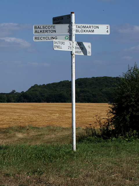 Landscape image, “You can go anywhere from Shutford Five-Ways”, 31st August 2013