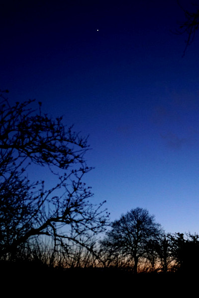 Landscape image, ‘The Sunset and Venus’, 1st March 2020