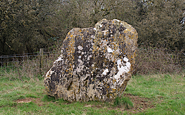 Landscape image, ‘Lyneham Long Barrow portal stone’
