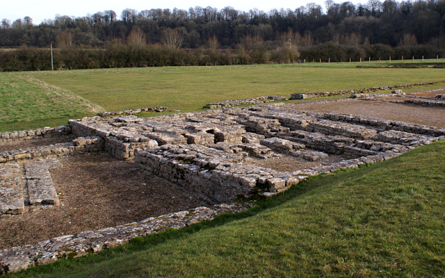 The remains of North Leigh Roman Villa