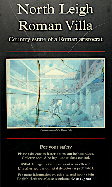 The North Leigh Roman Villa site